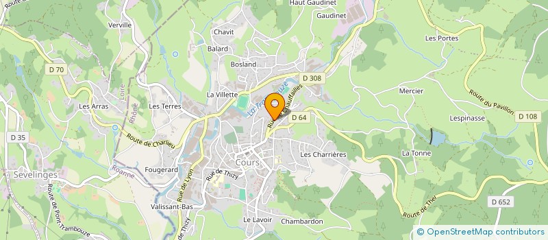 localisation de l'entreprise AU CUR DE SENS  COURS