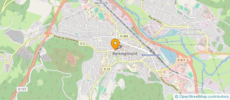 localisation de l'entreprise AU CYCLAMEN à REMIREMONT