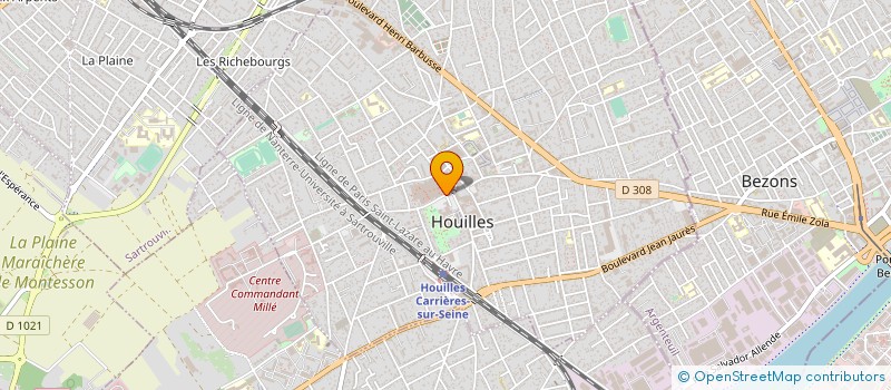localisation de l'entreprise AU CYCLOWATT MAISON DU VELO ELECTRIQUE à HOUILLES