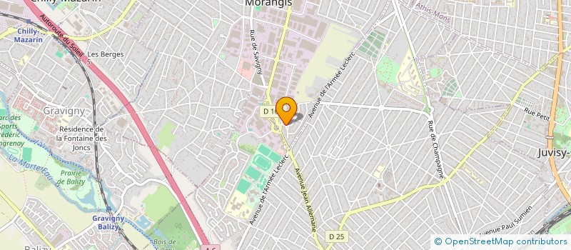 localisation de l'entreprise AU.D.W. à MORANGIS