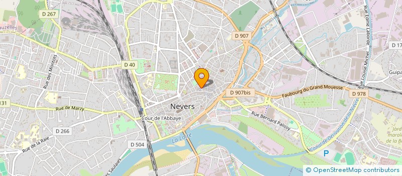 localisation de l'entreprise AU DE A COUDRE EURL à NEVERS