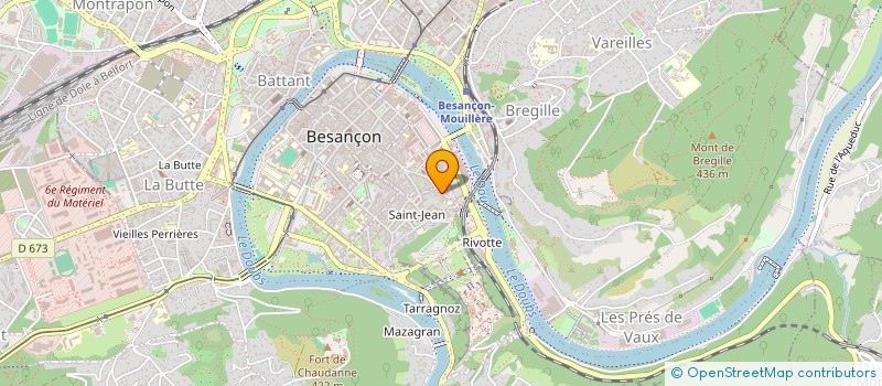 localisation de l'entreprise AU- DE LA DU FLEUVE à BESANCON