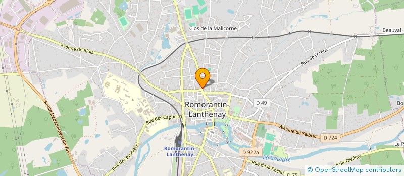 localisation de l'entreprise AU DE TRAQUEUR à ROMORANTIN-LANTHENAY