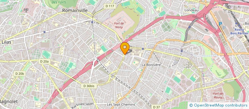 localisation de l'entreprise AU DEBALLAGE à ROMAINVILLE