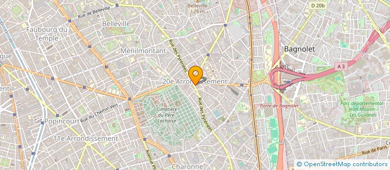 localisation de l'entreprise AU-DELA DE L'HORIZON  PARIS