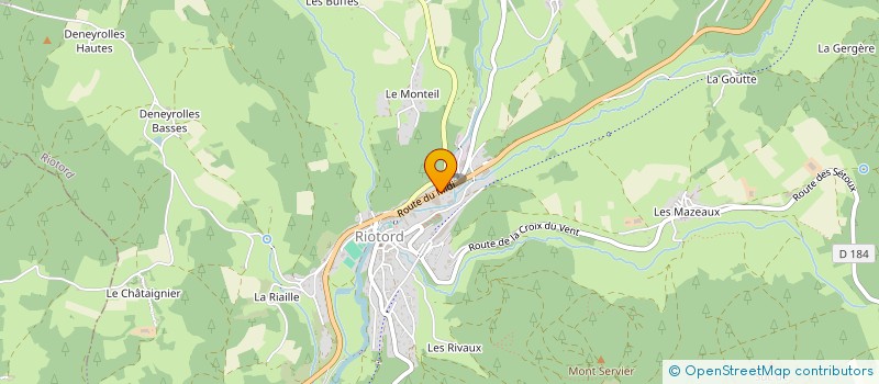 localisation de l'entreprise AU DELA DE NOS VIES  RIOTORD