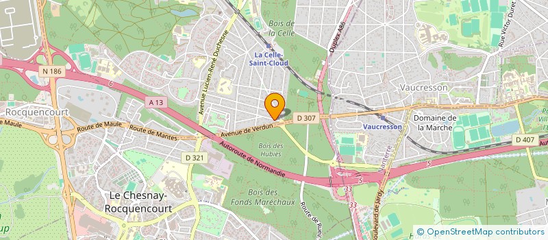 localisation de l'entreprise AU DELA DES ETOILES à LA CELLE-SAINT-CLOUD