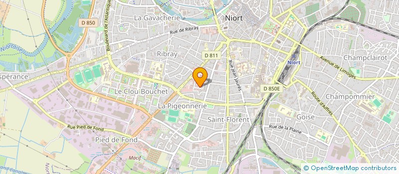 localisation de l'entreprise AU-DELA DES LANGUES à NIORT