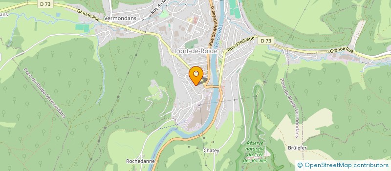 localisation de l'entreprise AU DELA DES LIMITES  PONT-DE-ROIDE-VERMONDANS