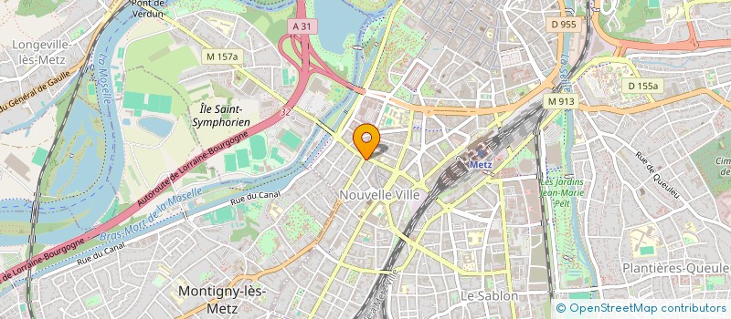 localisation de l'entreprise AU DELA DES MONDES  METZ