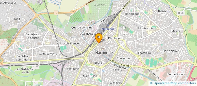 localisation de l'entreprise AU DELA DES PLANCHES  NARBONNE