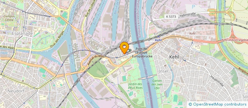 localisation de l'entreprise AU DELA DES PONTS à STRASBOURG