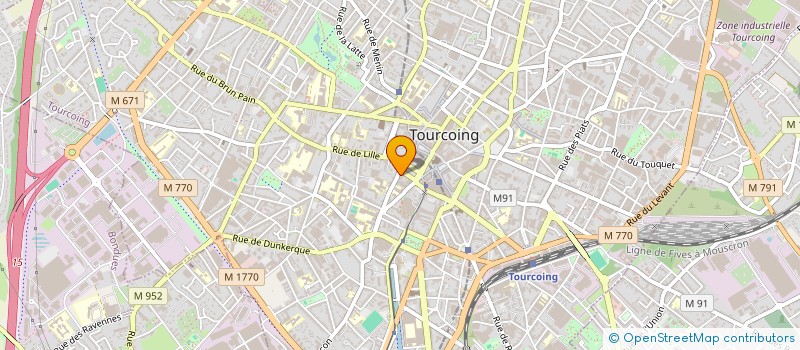 localisation de l'entreprise AU-DELA DU MIROIR à TOURCOING