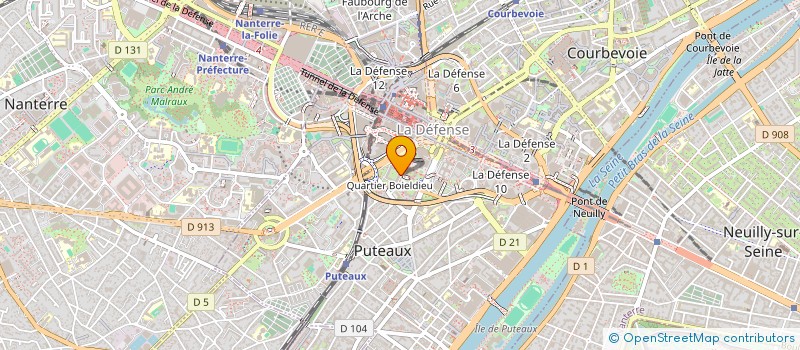 localisation de l'entreprise AU-DELA DU MIROIR EDITIONS  PUTEAUX