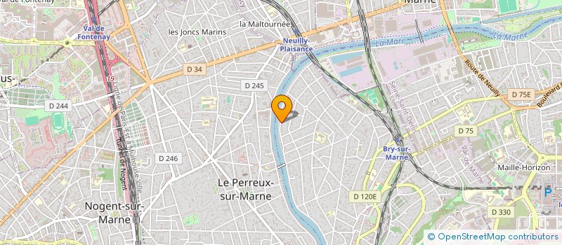 localisation de l'entreprise AU DELA DU VIRTUEL  BRY-SUR-MARNE