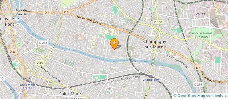 localisation de l'entreprise AU DELICE à CHAMPIGNY-SUR-MARNE