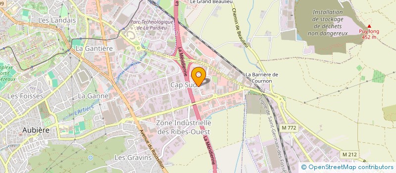 localisation de l'entreprise AU DELICE DES DOMES  AUBIERE