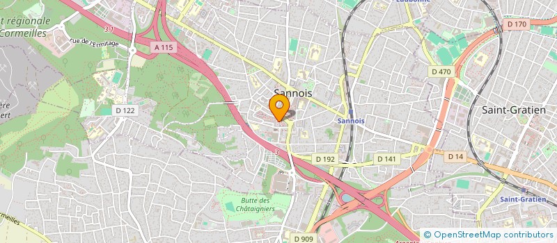 localisation de l'entreprise AU DELICE DES PAINS à SANNOIS