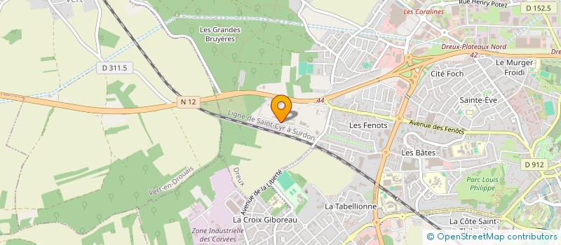 localisation de l'entreprise AU DELICE DU FROMAGE à DREUX