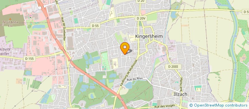 localisation de l'entreprise AU DELICE DU PAIN  KINGERSHEIM