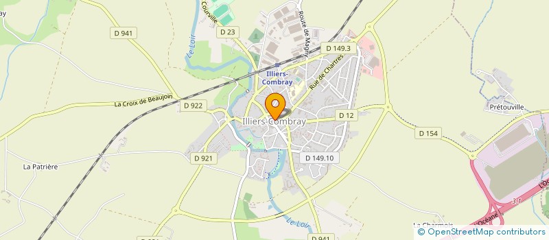 localisation de l'entreprise AU DELICES FOOD  ILLIERS-COMBRAY