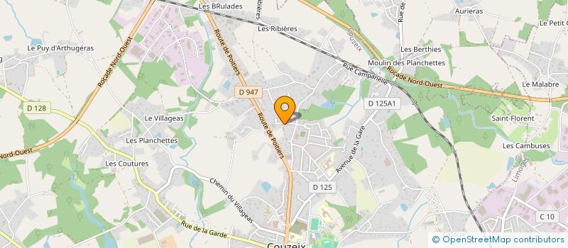 localisation de l'entreprise AU DEMI INVEST  COUZEIX