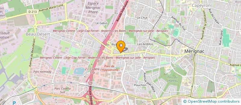 localisation de l'entreprise AU DENICHEUR  MERIGNAC