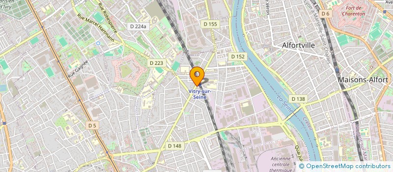 localisation de l'entreprise AU DEPART à VITRY-SUR-SEINE