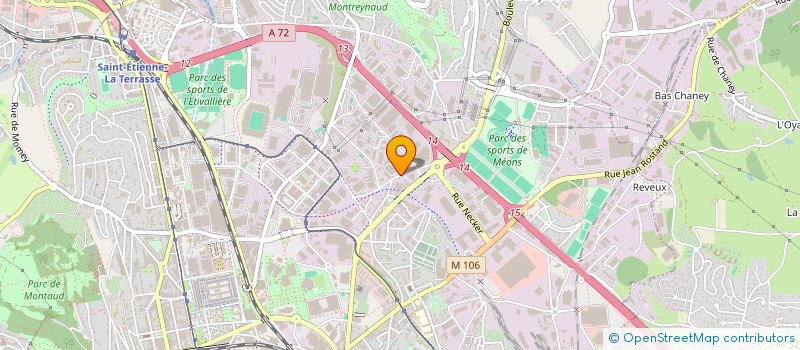 localisation de l'entreprise AU DEPOT DES VIGNERONS à SAINT-ETIENNE