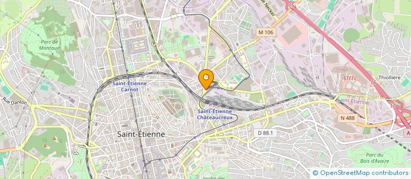 localisation de l'entreprise AU'DESIGN  SAINT-ETIENNE