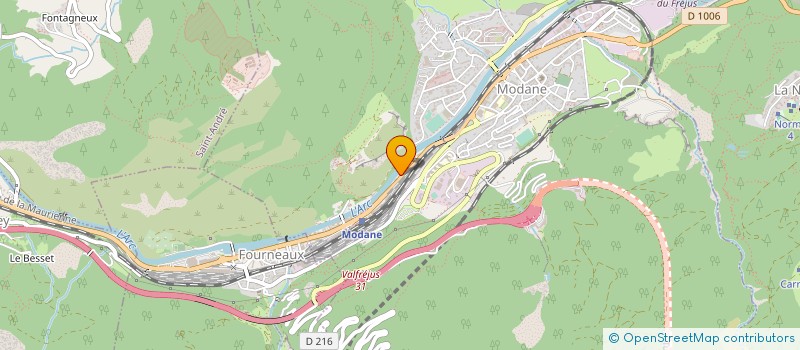 localisation de l'entreprise AU'DESIGN  MODANE