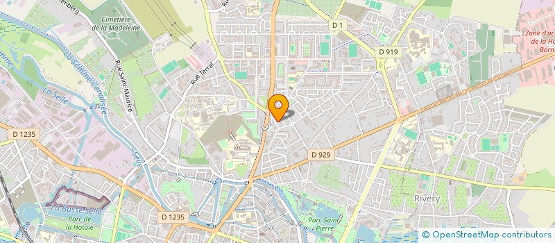 localisation de l'entreprise AU DESSUS DES TOITS  AMIENS