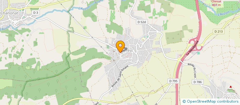 localisation de l'entreprise AU DETOUR DES VIGNES DU CREST  LE CREST