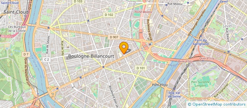 localisation de l'entreprise AU DEUX AMIS à BOULOGNE-BILLANCOURT