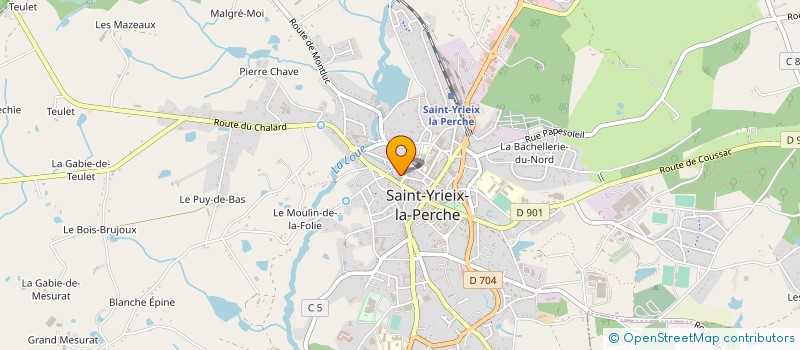 localisation de l'entreprise AU DEUX DEMI N'OEUF ST YRIEIX LA PERCHE à SAINT-YRIEIX-LA-PERCHE