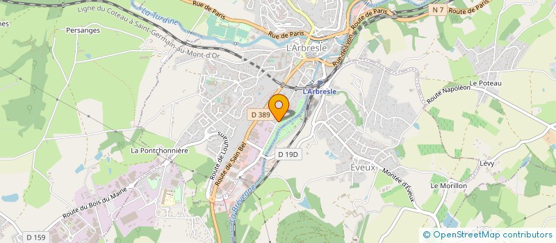 localisation de l'entreprise AU DIABLOTIN  L'ARBRESLE