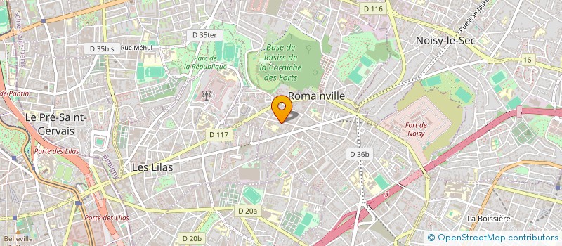 localisation de l'entreprise AU DOIGT ET A L'OEIL à ROMAINVILLE