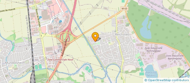 localisation de l'entreprise AU DOIGT LEVE  DINGSHEIM