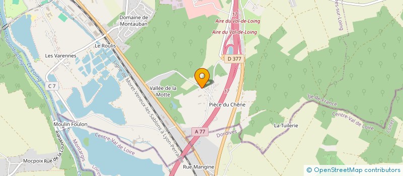 localisation de l'entreprise AU DOMAINE DES ROSES  SOUPPES-SUR-LOING