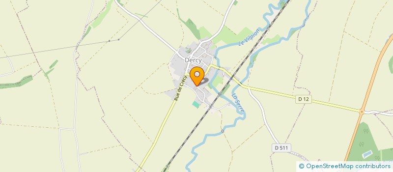 localisation de l'entreprise AU DOMAINE DU PRE DIEU  CRECY-SUR-SERRE