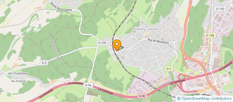localisation de l'entreprise AU DOUBS COMTOIS à MISEREY-SALINES