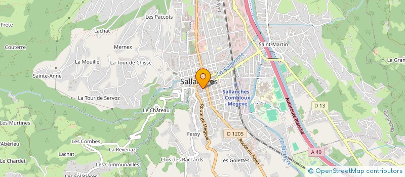 localisation de l'entreprise AU DOUX COTON à SALLANCHES