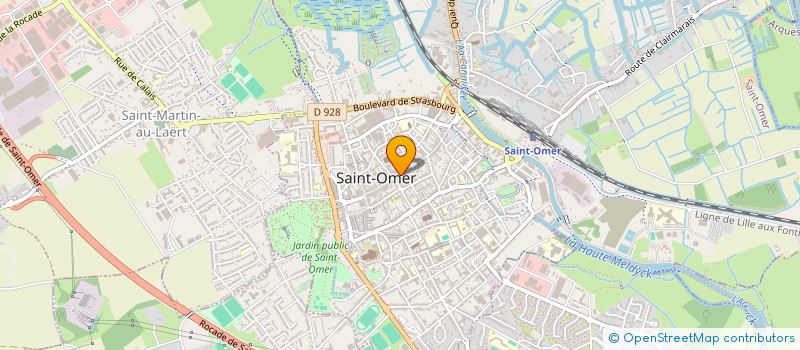 localisation de l'entreprise AU DRAGON D'ARGENT à SAINT-OMER