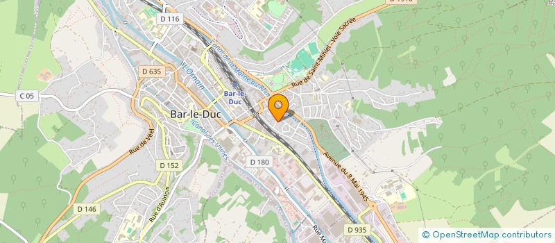 localisation de l'entreprise AU DUCHE DU CHAT LIBRE  BAR-LE-DUC