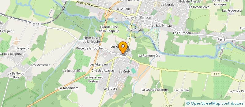 localisation de l'entreprise AU FAIM PALAIS  CHEILLE