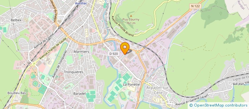 localisation de l'entreprise AU FAITE 15 à AURILLAC