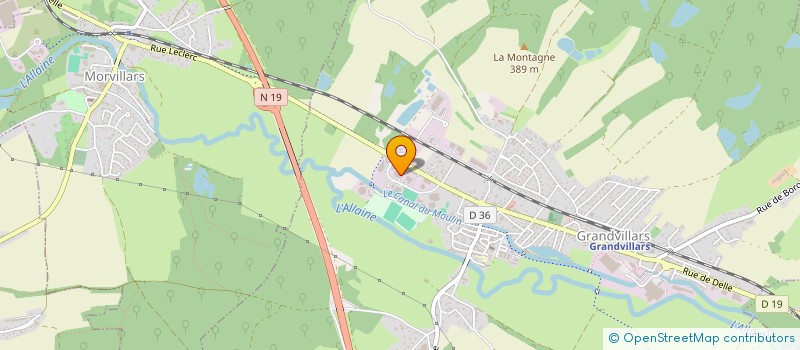 localisation de l'entreprise AU FAITE 90 à GRANDVILLARS