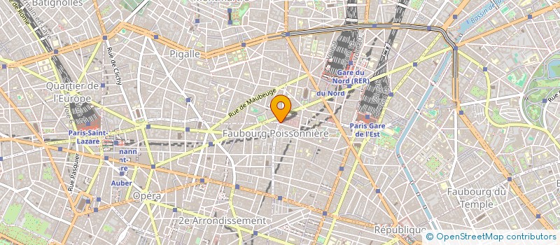 localisation de l'entreprise AU FAUBOURG  PARIS