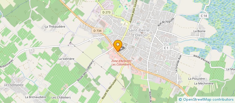 localisation de l'entreprise AU FAUTEUIL DU COIFFEUR à SAINT-PIERRE-D'OLERON