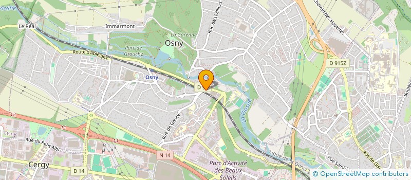 localisation de l'entreprise AU FER A CHEVAL  OSNY